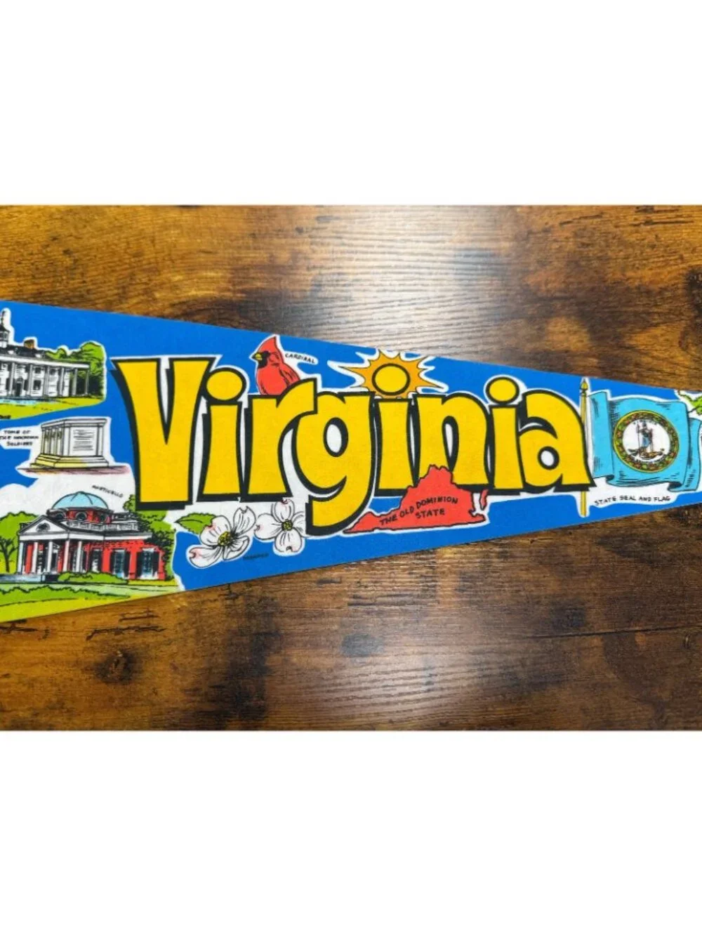 Vintage Virginia state pennant